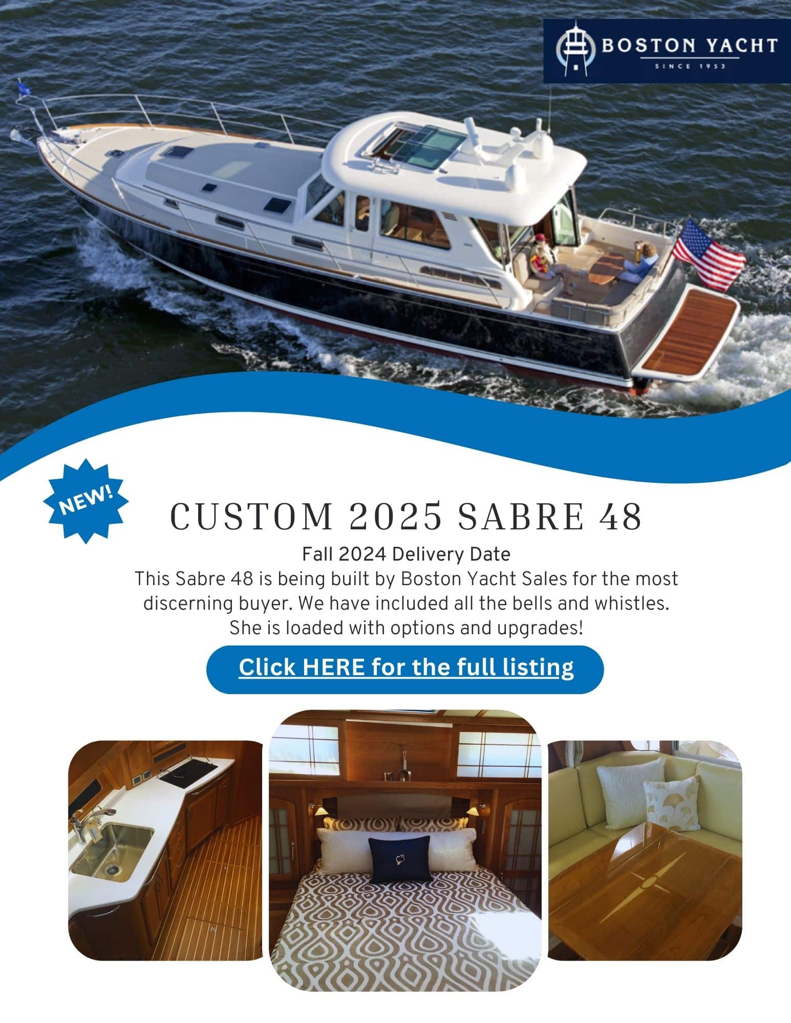 Check out the all new 2025 Sabre 48 Salon Express, Fall '24 Delivery!