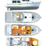 Helmsman Trawlers 43E Pilothouse Profile Layout